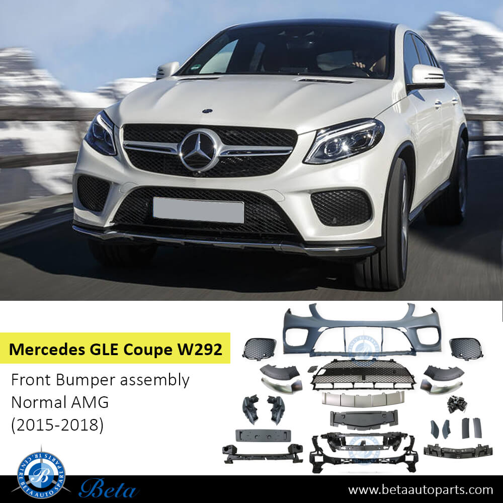 Mercedes GLE-Class Coupe C292 (2015-2018), Front Bumper Normal AMG with Active Parking, Taiwan, 2928851925 Mercedes GLE-Class Coupe C292 (2015-2018), Front Bumper Normal AMG with Active Parking, Taiwan, 2928851925